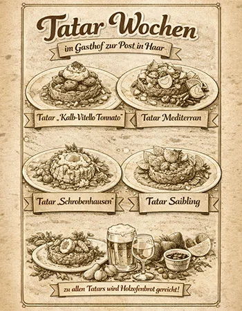 Tatar Wochen im Gasthof zur Post